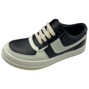 RO板鞋男大钩子奶香厚底暗黑先锋时尚休闲鞋大三角真皮低帮单鞋女