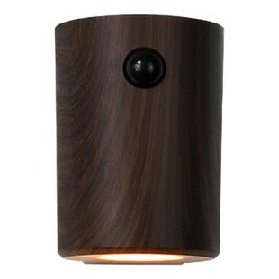 智能人体感应灯USB充电氛围灯磁吸壁灯入户门射灯胡桃木纹小夜灯