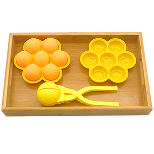 蒙氏早教夹珠子夹子镊子筷子教具基本精细动作幼儿园早教儿童玩具