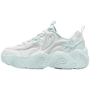 特步花瓣鞋3.0休闲鞋夏季女鞋革网增高轻便运动鞋复古老爹鞋棉鞋