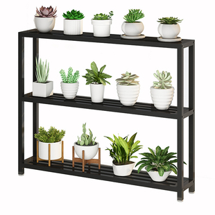 窗台铁艺花架简约现代多层植物摆放架子小户型阳台飘窗多肉置物架