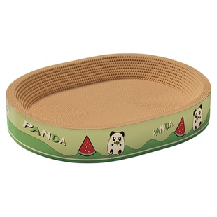 猫抓板猫窝一体耐磨不掉屑大号猫爪板猫咪用品椭圆猫抓盆逗猫麻绳