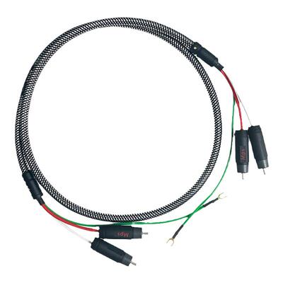 Mps石墨烯发烧级HiFi黑胶机唱放线RCA双莲花音响phono唱盘唱臂线