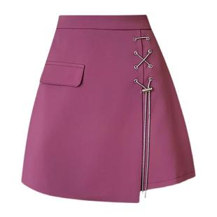 半身裙女夏季2025新款韩版高档a字裙短裙高腰显瘦防走光包臀裙子