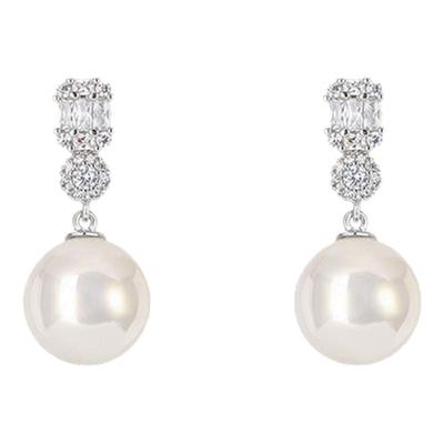 法式珍珠款耳环2025新款爆款