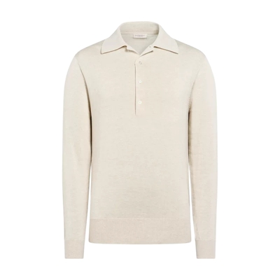 Suitsupply沙色棉混纺Polo衫