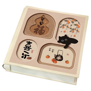 相册本纪念册大容量家庭记录儿童宝宝成长收纳影集6寸5寸过塑照片