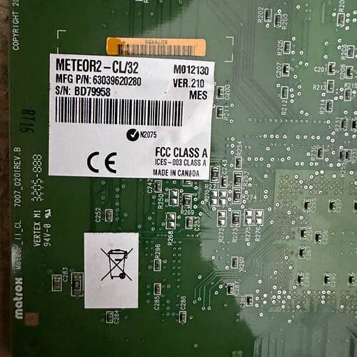 议价MATROK METEOR2-CL/32 图像采集卡 700