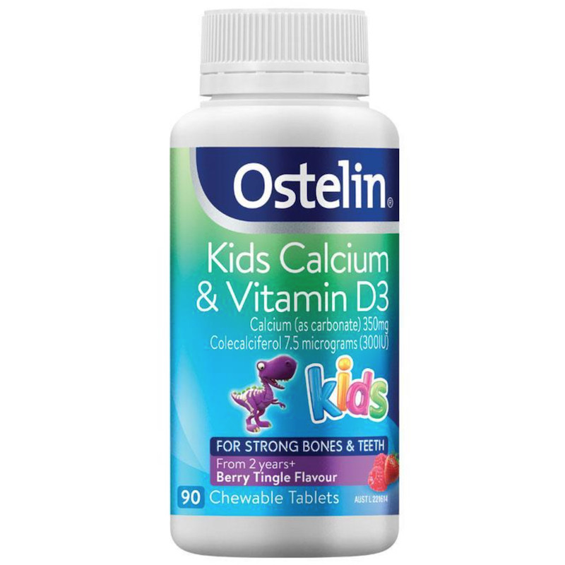澳洲直邮Ostelin钙片咀嚼90粒