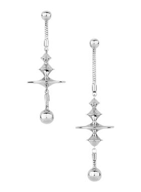 3EJEWELRY线段耳环白金