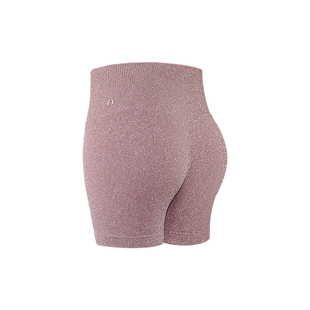 RESHAPE/重塑之路 超闪短裤针织无缝高腰运动紧身短裤SuperShiny