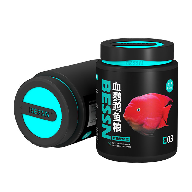贝森BESSN血鹦鹉鱼专用饲料增红增色热带鱼食发财鱼粮红鹦鹉虾素