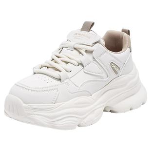 大东官方老爹鞋女款2025新款冬季厚底增高运动鞋女鞋子加绒小白鞋