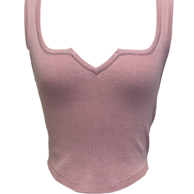 不撞衫的女装/针织吊带小背心女夏季性感不规则无袖内搭短款上衣