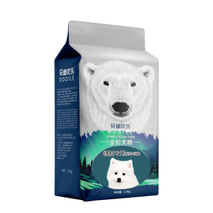 银狐幼犬成犬专用狗粮2.5kg中小型犬通用狗粮白色5斤冻干狗粮