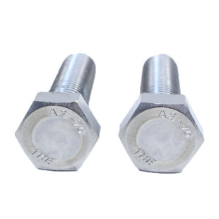 东明304不锈钢外六角螺丝M14全牙加长螺钉DIN933国标单头六角螺栓