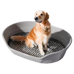 宠物狗狗厕所特大号大型犬定点上厕所神器超大不锈钢网架专用砂盆