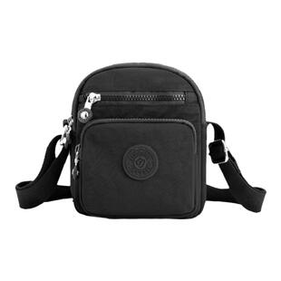 帆布挎包小号斜挎女包买菜妈妈包防水旅行护照钱包尼龙单肩便携包