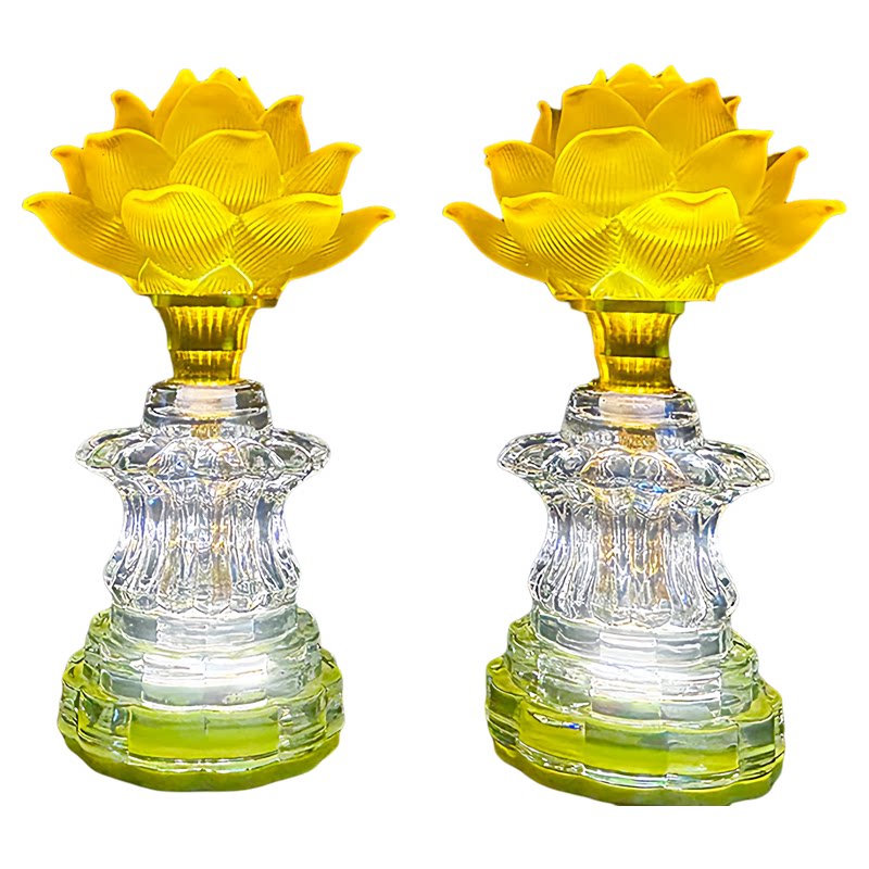 琉璃莲花灯LED七彩可调省电