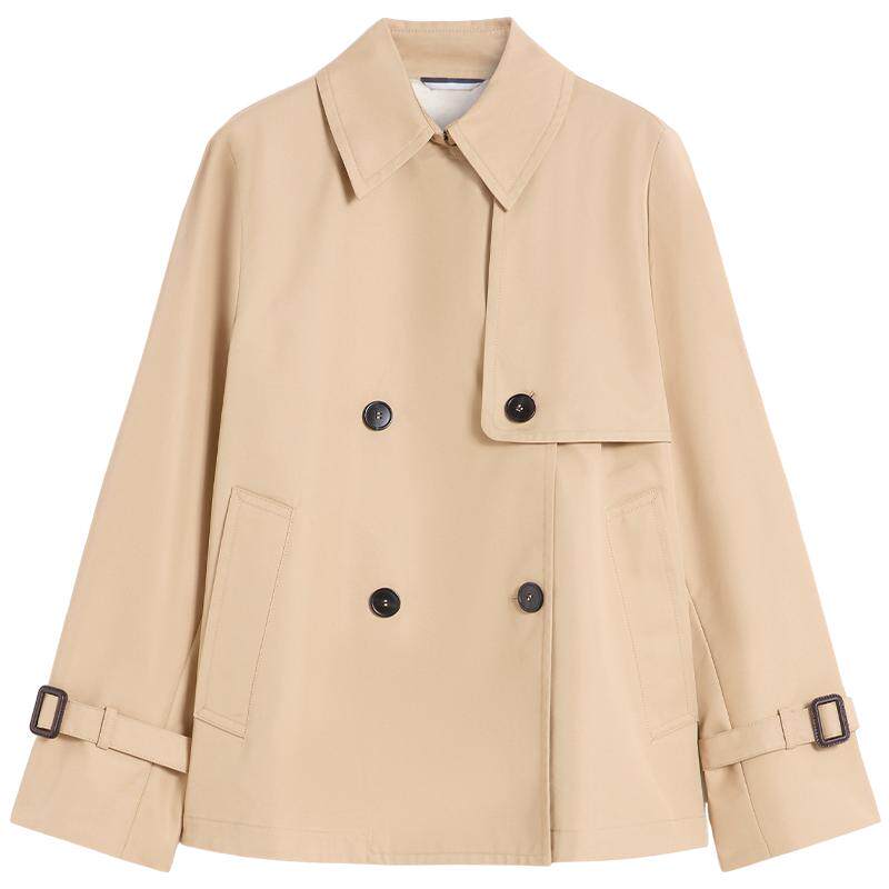 【春夏新降】Weekend MaxMara 26女装短款双排扣风衣5021056106