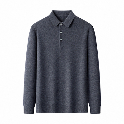 恒源祥100纯羊绒男士翻领POLO衫