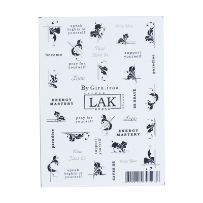 LAK水转印贴纸无毒孕妇可用