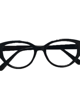 三环路装饰椭圆形日系男女眼镜