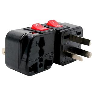 稳不落带开关的转换插头 苹果港版韩国美国德标充电转换插座器