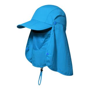 儿童防晒帽夏季防紫外线全方位遮阳帽男孩女宝宝薄款透气渔夫帽子