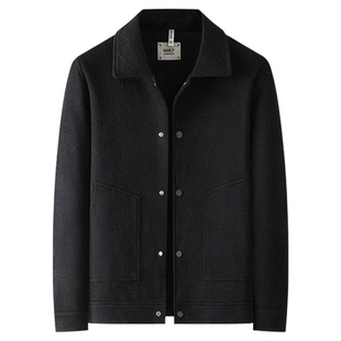 百胜狐加肥加大码重磅夹克外套潮流字母印花胖子百搭休闲翻领上衣