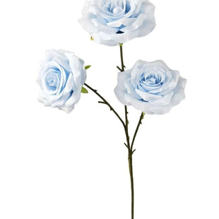 婚庆仿真花三头钻石甜心玫瑰婚庆堂装饰布景拍摄道具家居装饰摆件