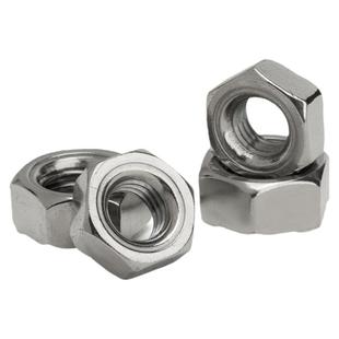 六角焊接螺母/点焊螺帽/无角螺母 有/无焊点 无脚焊接螺帽 M3-M16