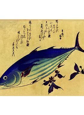 浮世绘料理店包厢日式风无框画