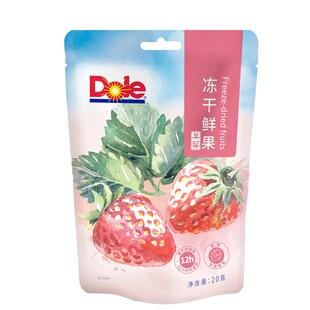 Dole都乐草莓干冻干果脯水果脆片鲜果雪花酥专用小零食品休闲官方