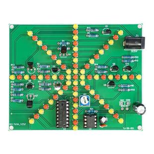 伍陆电子米字流水灯套件双色LED花样闪烁趣味制作DIY焊接练习电路
