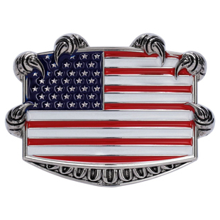 美式国旗皮带扣鹰爪边框金属腰带扣牛仔穿搭装饰配件