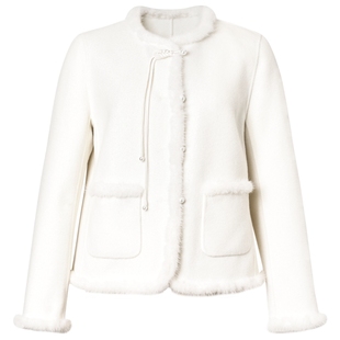 【瑰丽大衣】珂莱蒂尔100羊毛双面呢中式国风短精致年款外套大衣