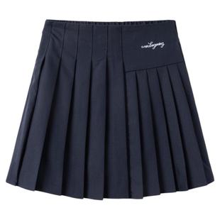 巴拉巴拉儿童裙子春秋装童装女童短裙百褶半身裙学院风舒适百搭萌