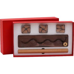 胡桃木倒流香香炉家用线香香插熏香炉沉香香薰炉焚香倒流香炉摆件