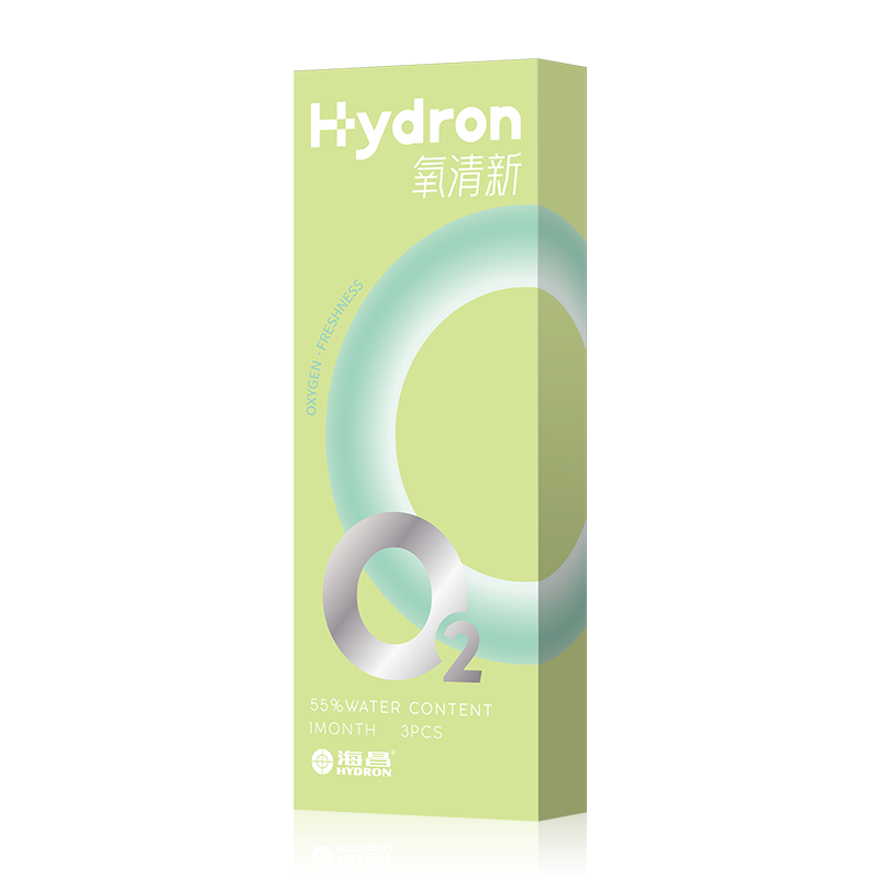 海昌氧清新 隐形眼镜月抛3片装水润透氧官方授权正品非日抛半年抛