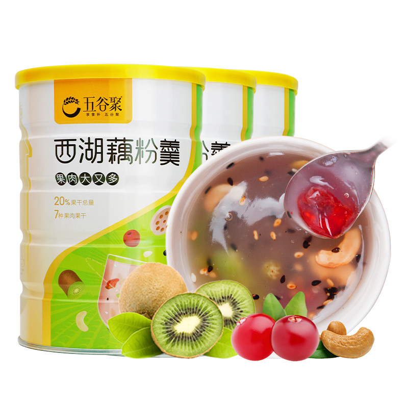 水果干水果坚果藕粉五谷聚早餐