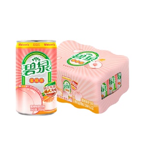 屈臣氏碧泉蜜桃柠檬茶真果汁清新