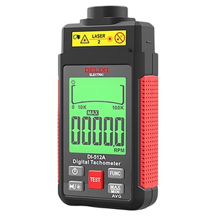 德力西激光转速表数显接触式转速计电机车轮胎电机测转速仪测速器