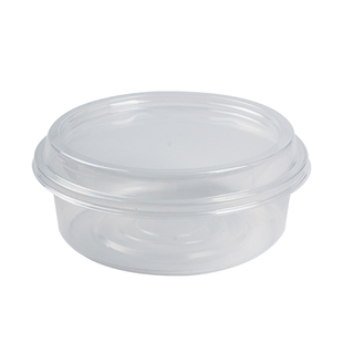 500ml一次性冰粉专用碗打包盒甜品清补凉圆形塑料带盖芋圆冰汤圆