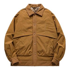 90鸭绒翻领轻薄衬衫羽绒服男工装2025冬季款宽松大码保暖男士外套