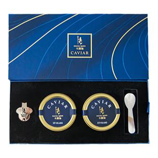 卡露伽臻享系列15年达氏鳇鱼子酱年双罐礼盒caviar高端家宴桌必选