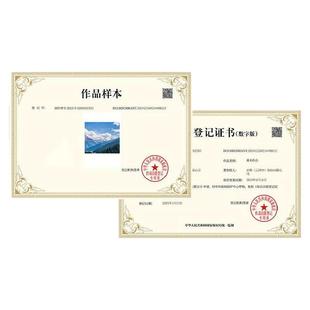 版权注册国作美术作品登记图片小说音乐字体著作权文字汇编软件