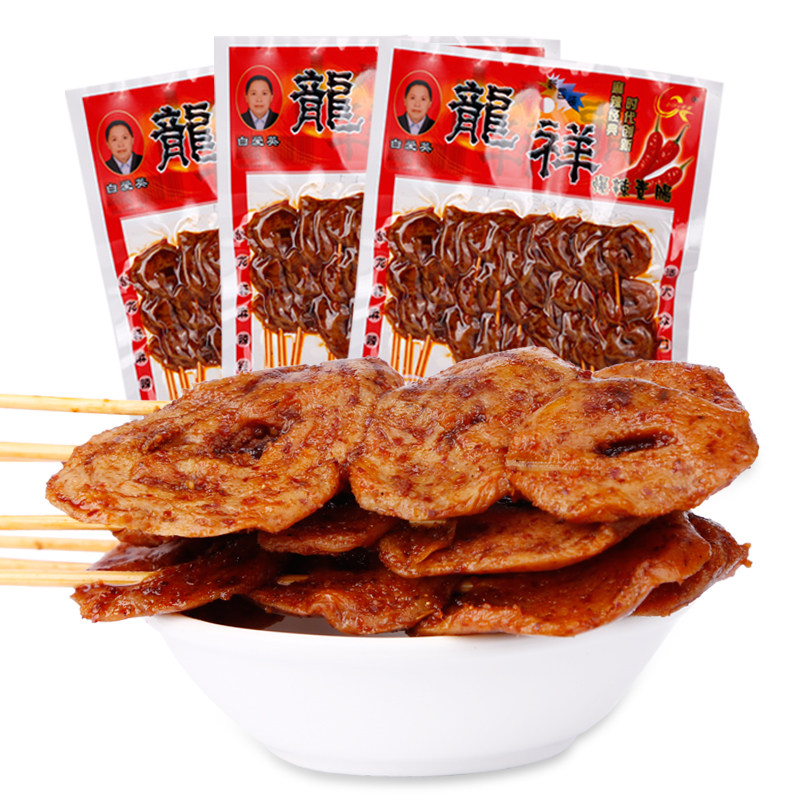龙祥爆辣素肠网红麻辣条休闲零食