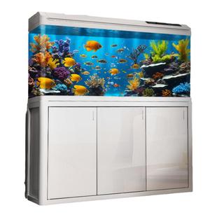 鱼乐多免换水鱼缸水族箱大中小型客厅家用玻璃生态带底柜2025新款