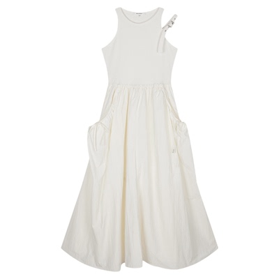 MOUSSY 春季新品轻户外风三色褶皱大口袋连衣裙028ISZ30-0321